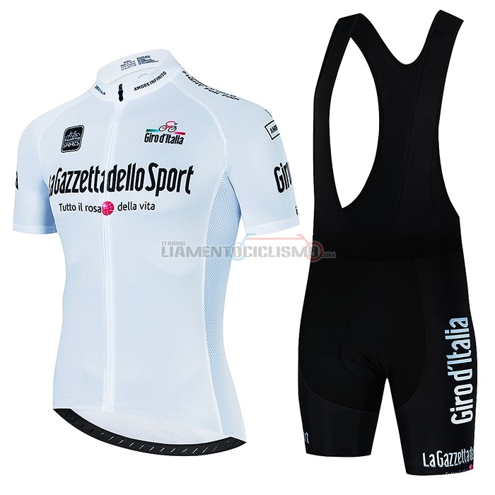 Abbigliamento Ciclismo Giro d'Italia Manica Corta 2022 Spento Bianco